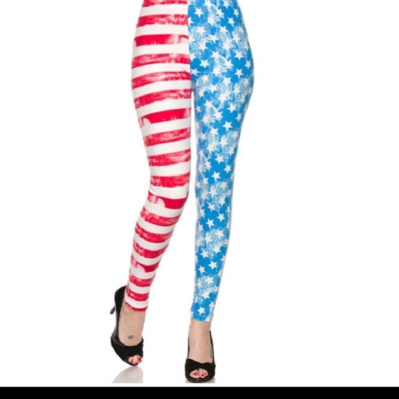 Patriotic Leggings - 1 day sale!! July 3! - Picture 4 of 4